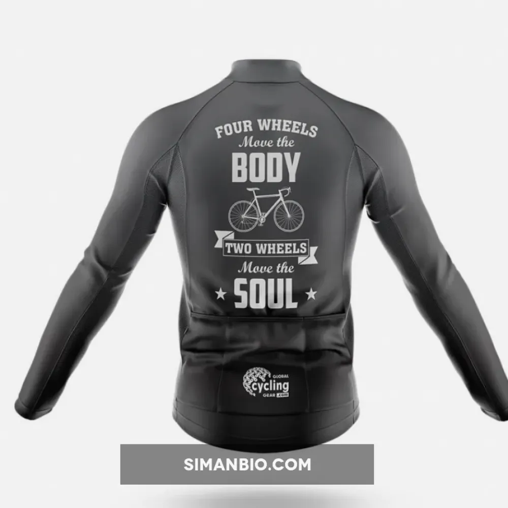 Two Wheels Move The Soul Long Sleeve Cycling Jersey Ver.3