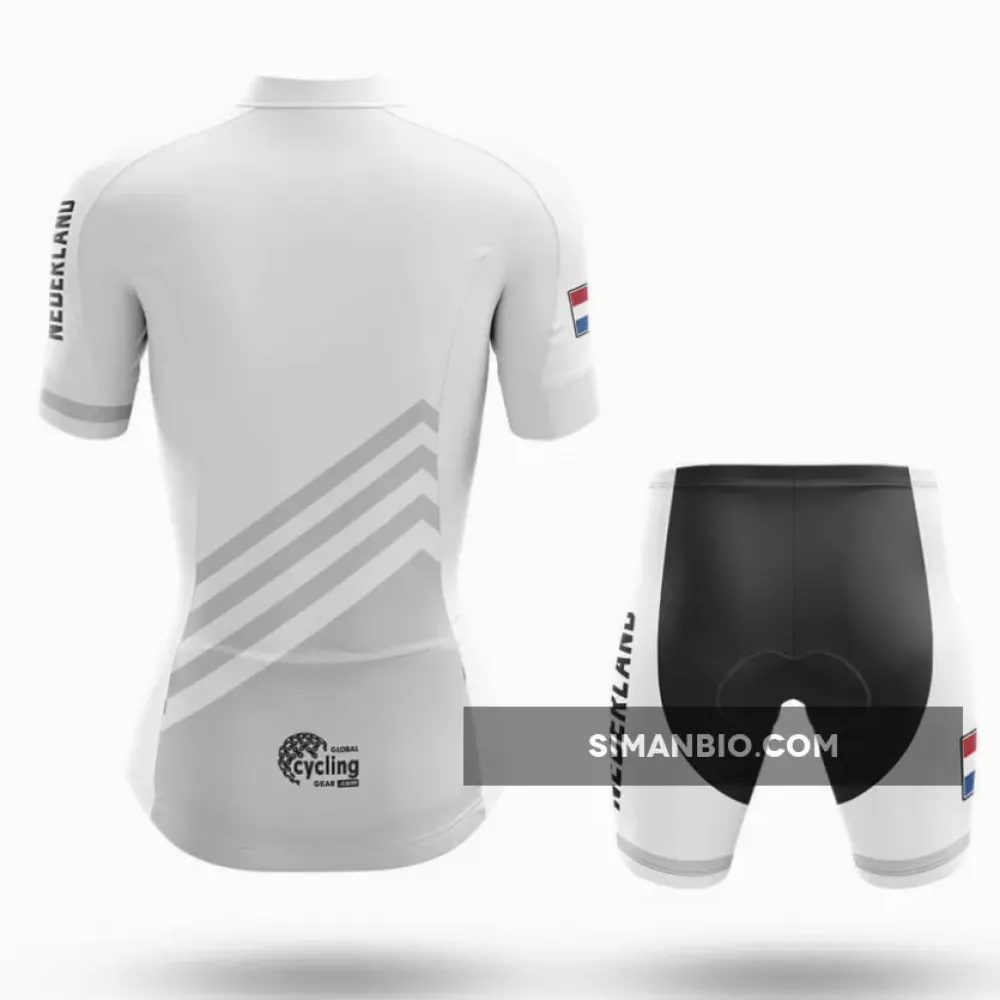 Nederland S5 White - Women - Cycling - Shorts