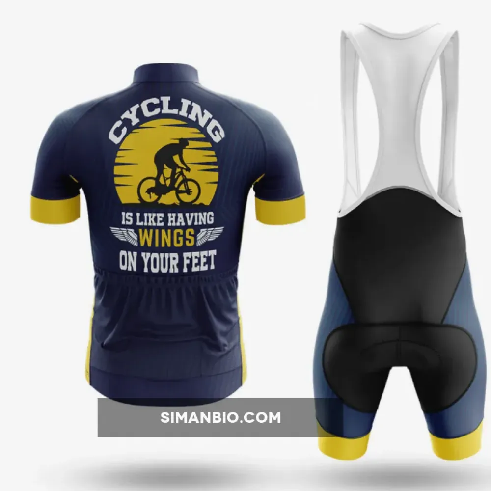 Wings On Your Feet   Long Sleeve Cycling Jersey