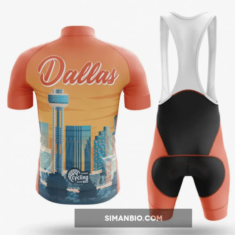 Dallas TX Long Sleeve Cycling Jersey