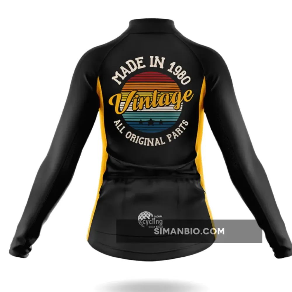 Retro Custom Year Vintage - Women's Long Sleeve Cycling Jersey