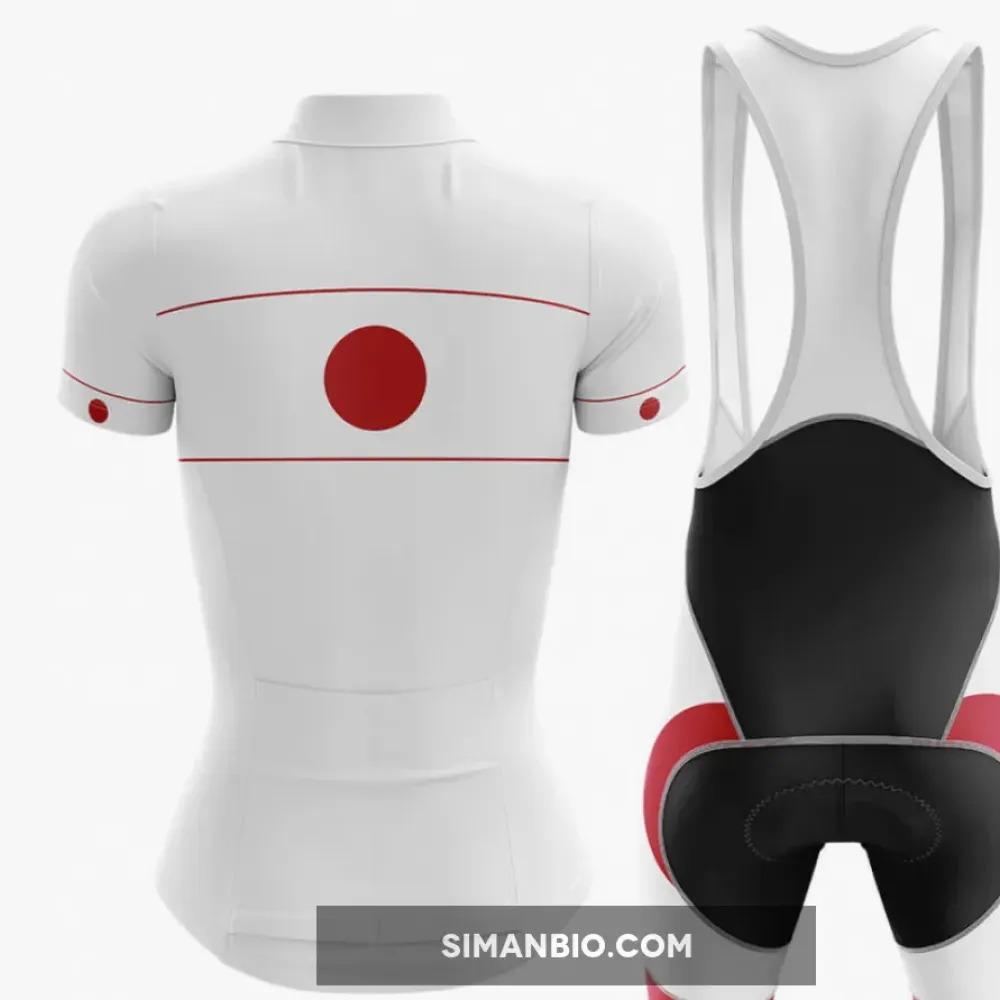 Japan - Women V4 - Cycling Kit - Jersey   Bib shorts