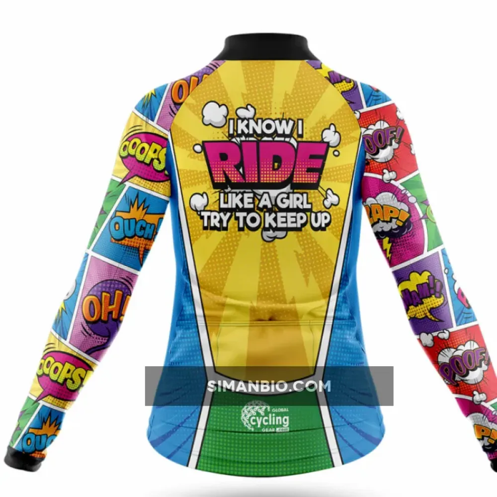 Like A Girl Comic - Women's Cycling - Shorts