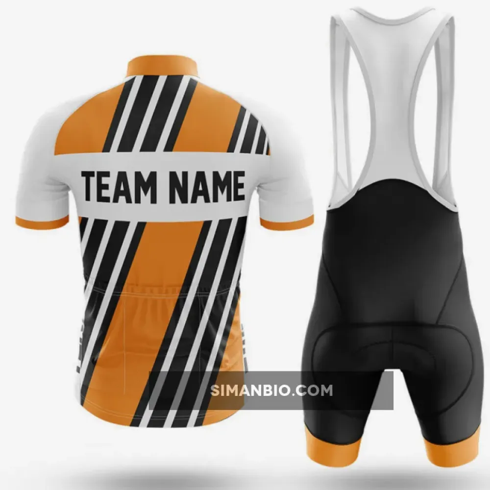 Custom Team Name M5 Yellow Cycling Bibs