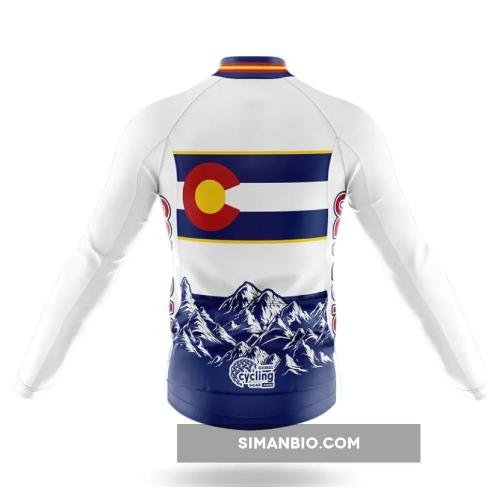 Rocky Mountains Colorado Long Sleeve Cycling Jersey