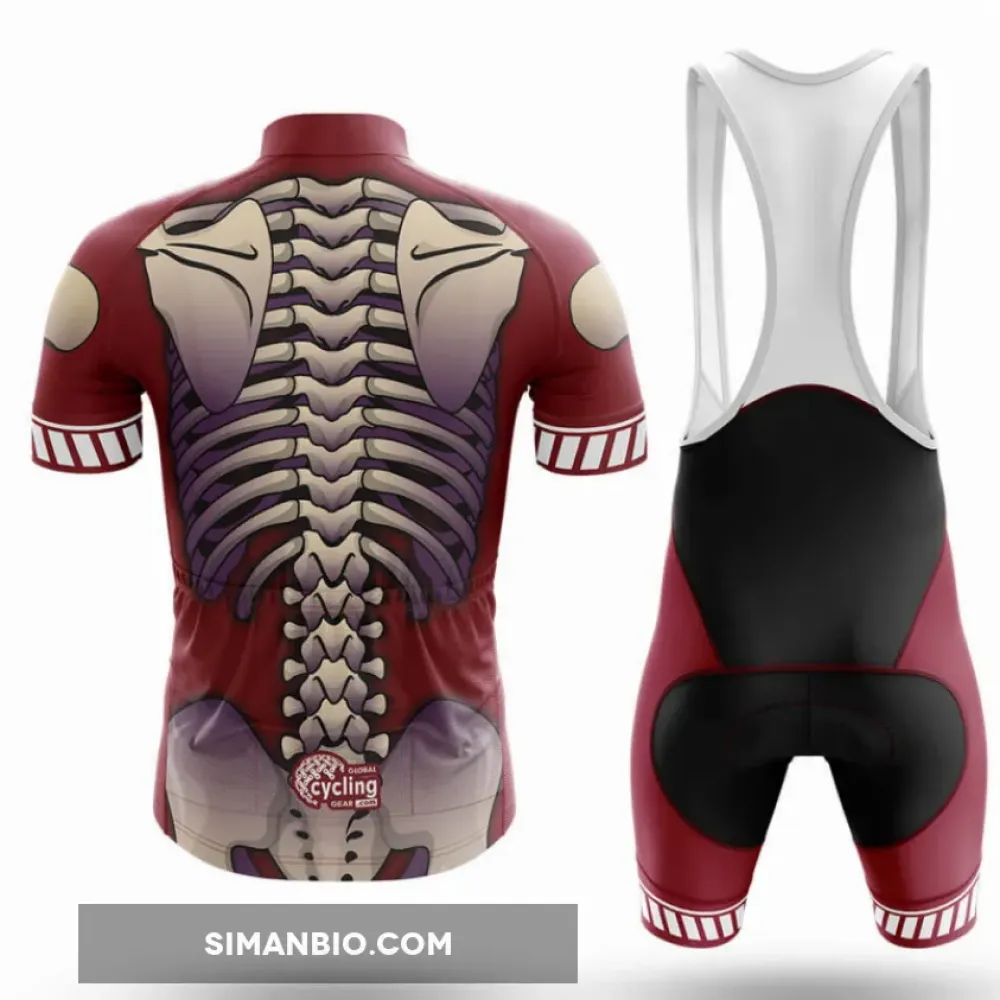 Retro Skeleton Cycling Kit Full Set
