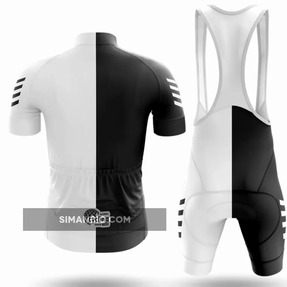 White Black Cycling Jersey