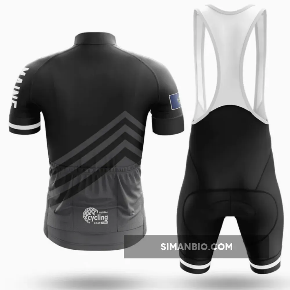 Maine S4 Black Long Sleeve Cycling Jersey