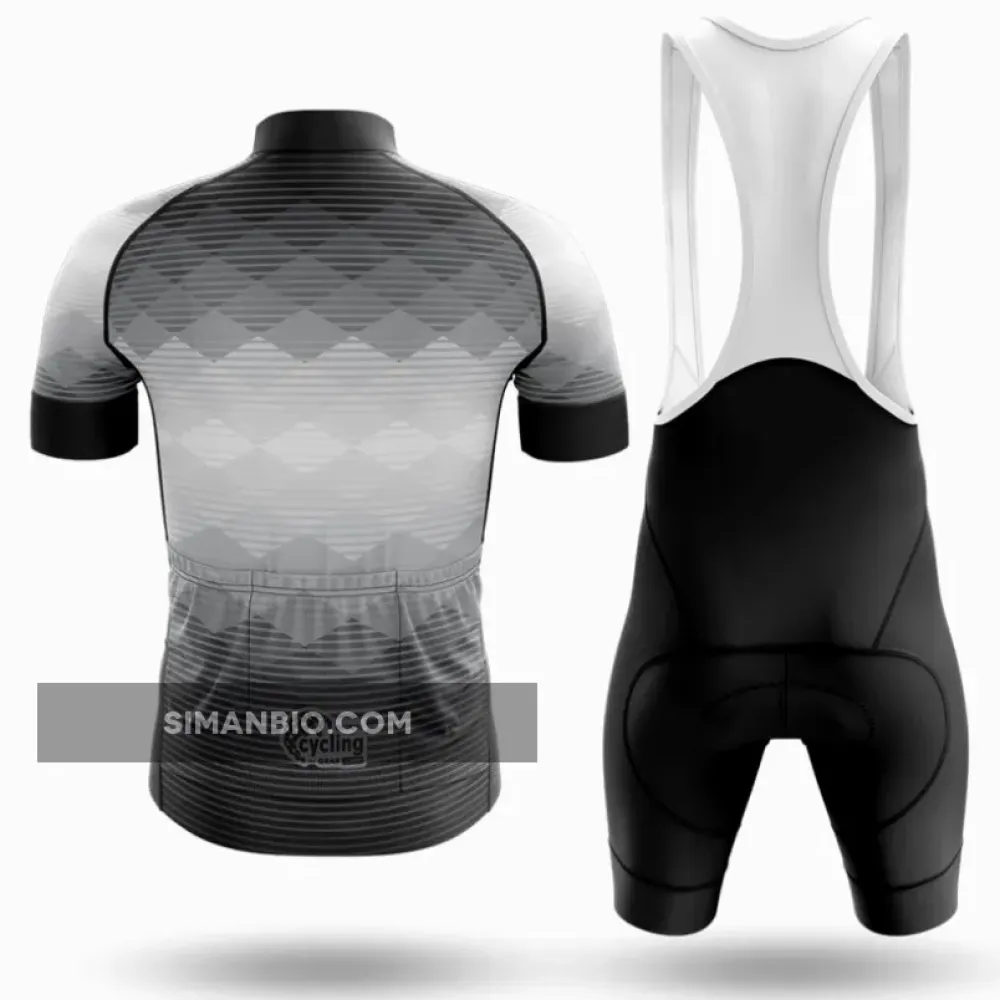 Black To White Cycling Jersey