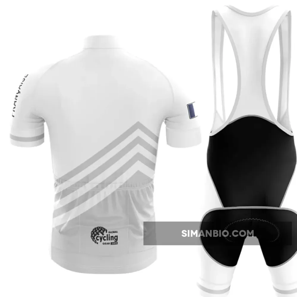Française S5 White Cycling Bibs