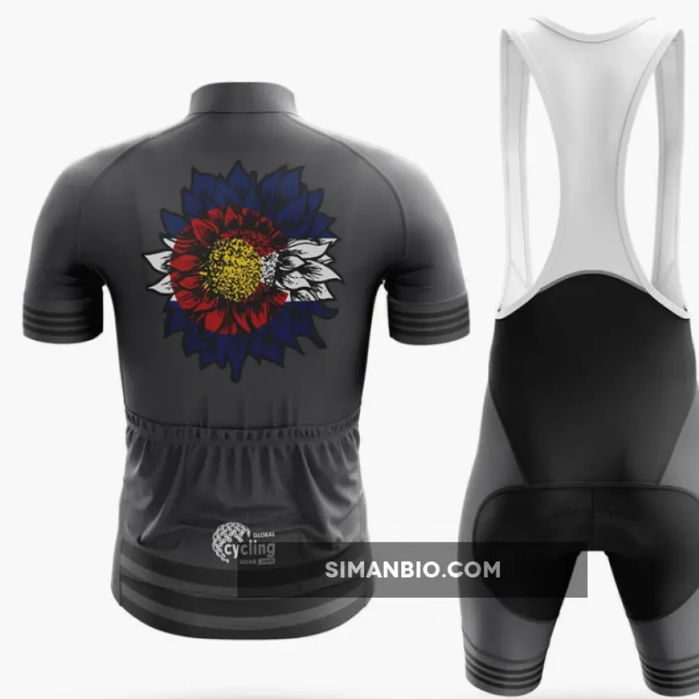 Colorado Sunflower - Grey Cycling Jersey