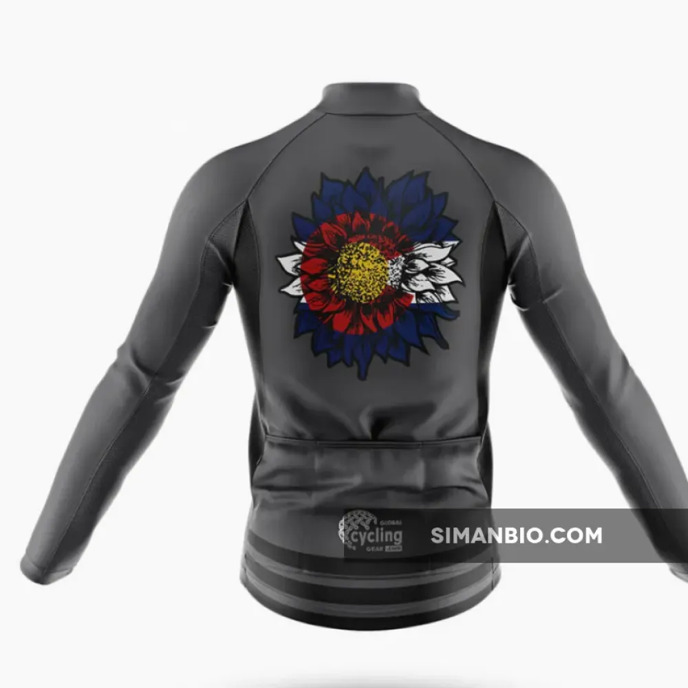 Colorado Sunflower - Grey Cycling Jersey