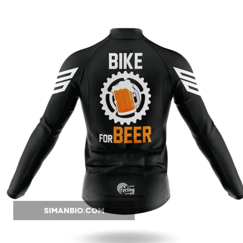 Bike For Beer - Black Cycling Jersey Ver.3