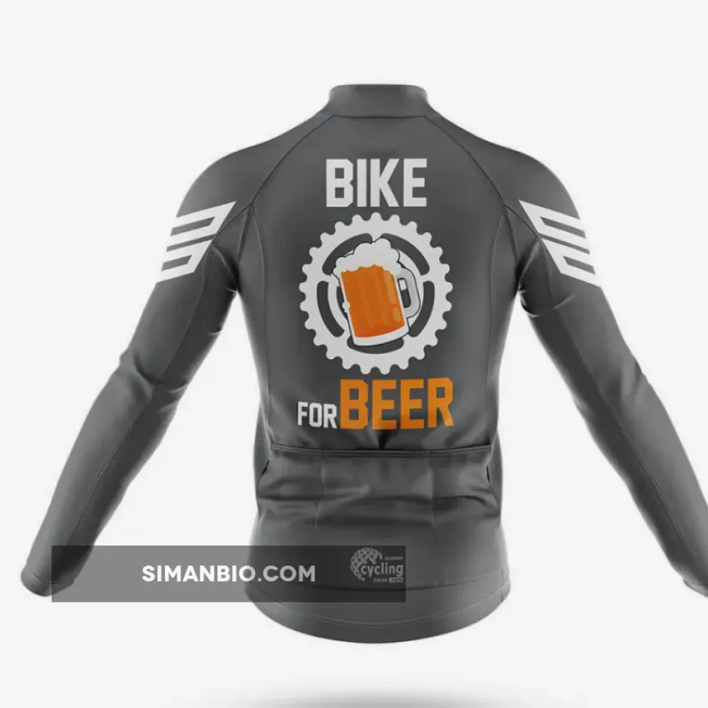 Bike For Beer - Grey Cycling Bibs Ver.3