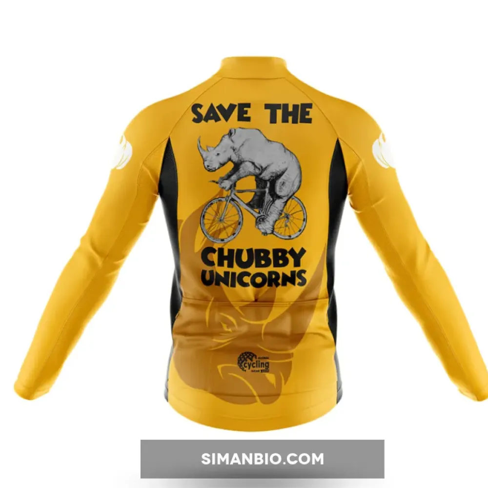 The Chubby Unicorns V9 Long Sleeve Cycling Jersey
