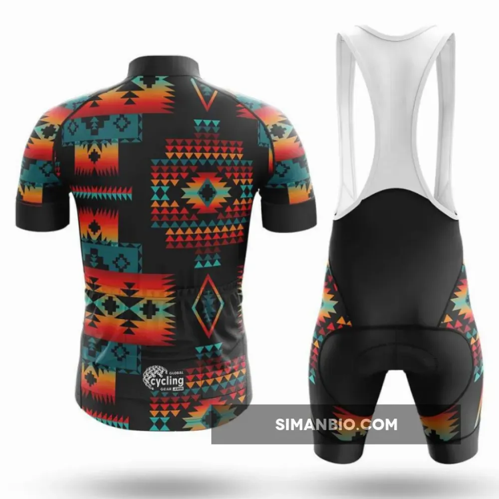 Native American Pattern Cycling Bibs