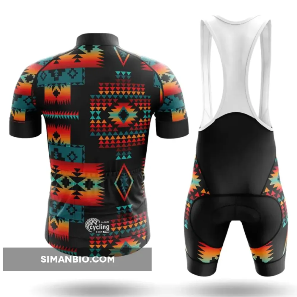 Native American Pattern Long Sleeve Cycling Jersey