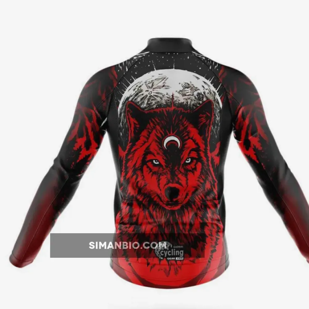 Native Red Wolf Cycling Jersey