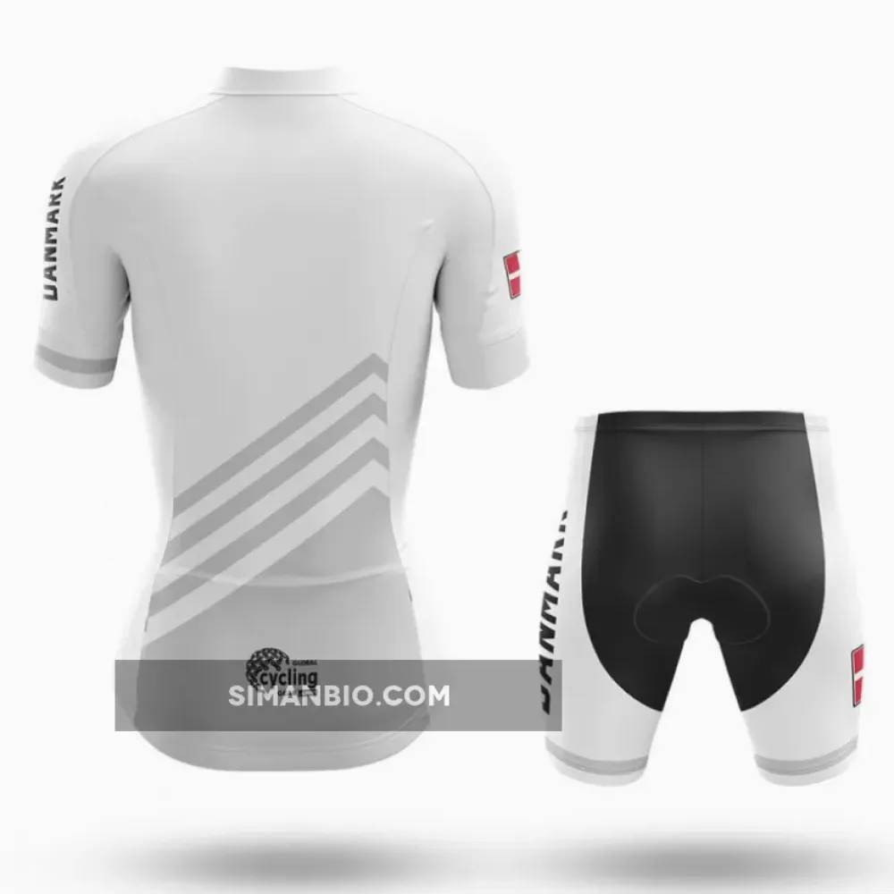 Danmark S5 White - Women - Long Sleeve Cycling Jersey