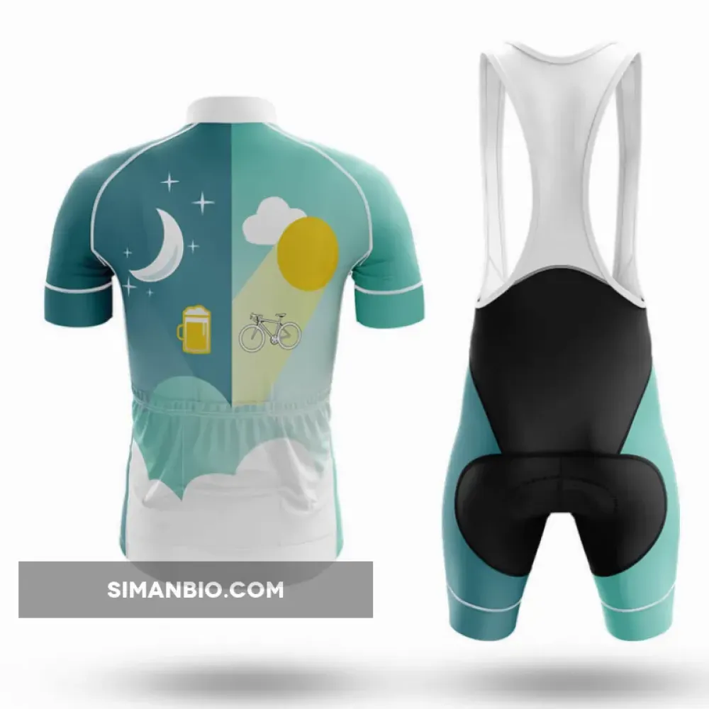 AM Cycling PM Beer  -  Long Sleeve Cycling Jersey