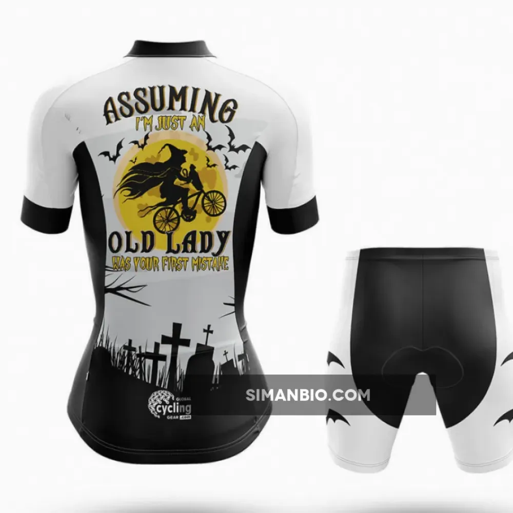 Halloween Lady V4 - White - Women - Cycling - Shorts