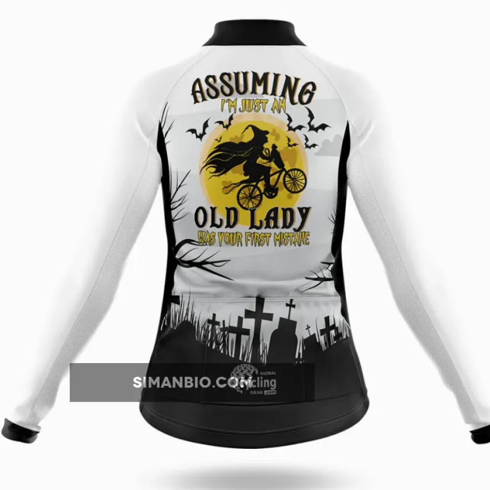 Halloween Lady V4 - White - Women - Cycling - Shorts