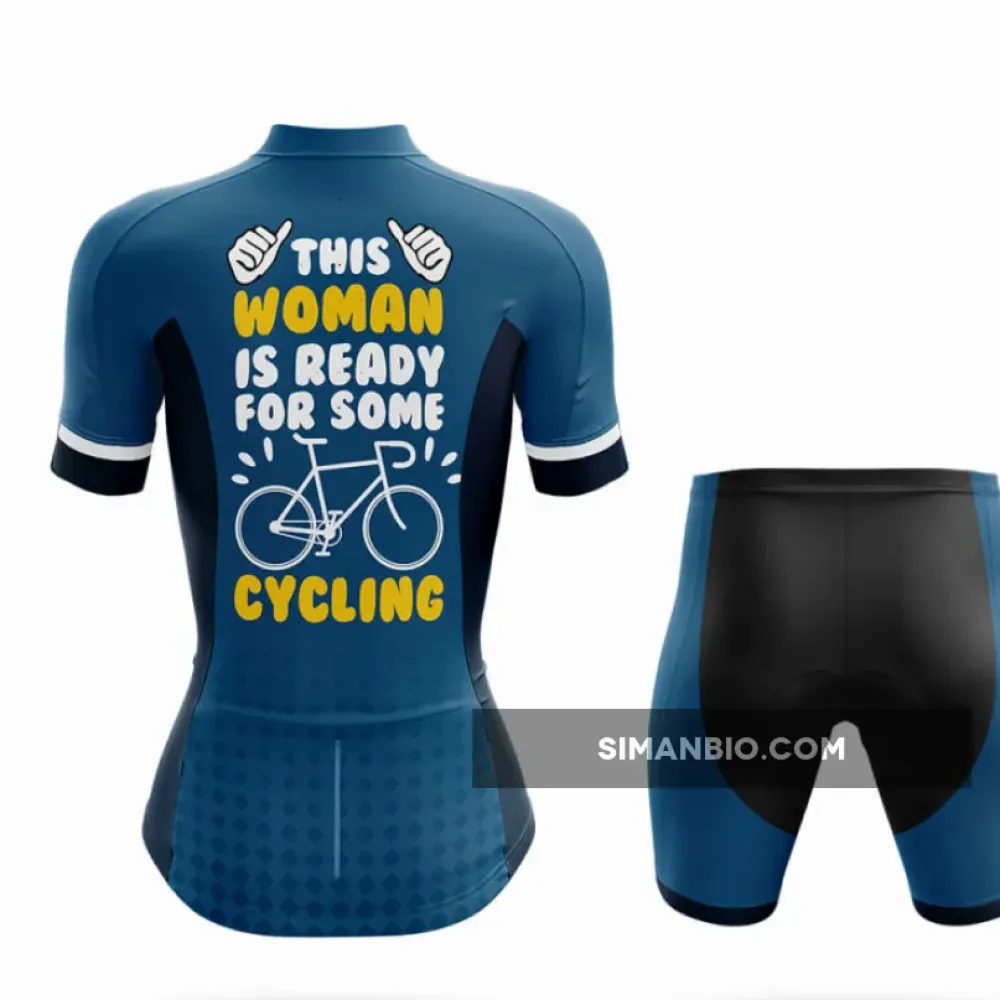 This Woman Loves Cycling - Women's  Cycling Jersey