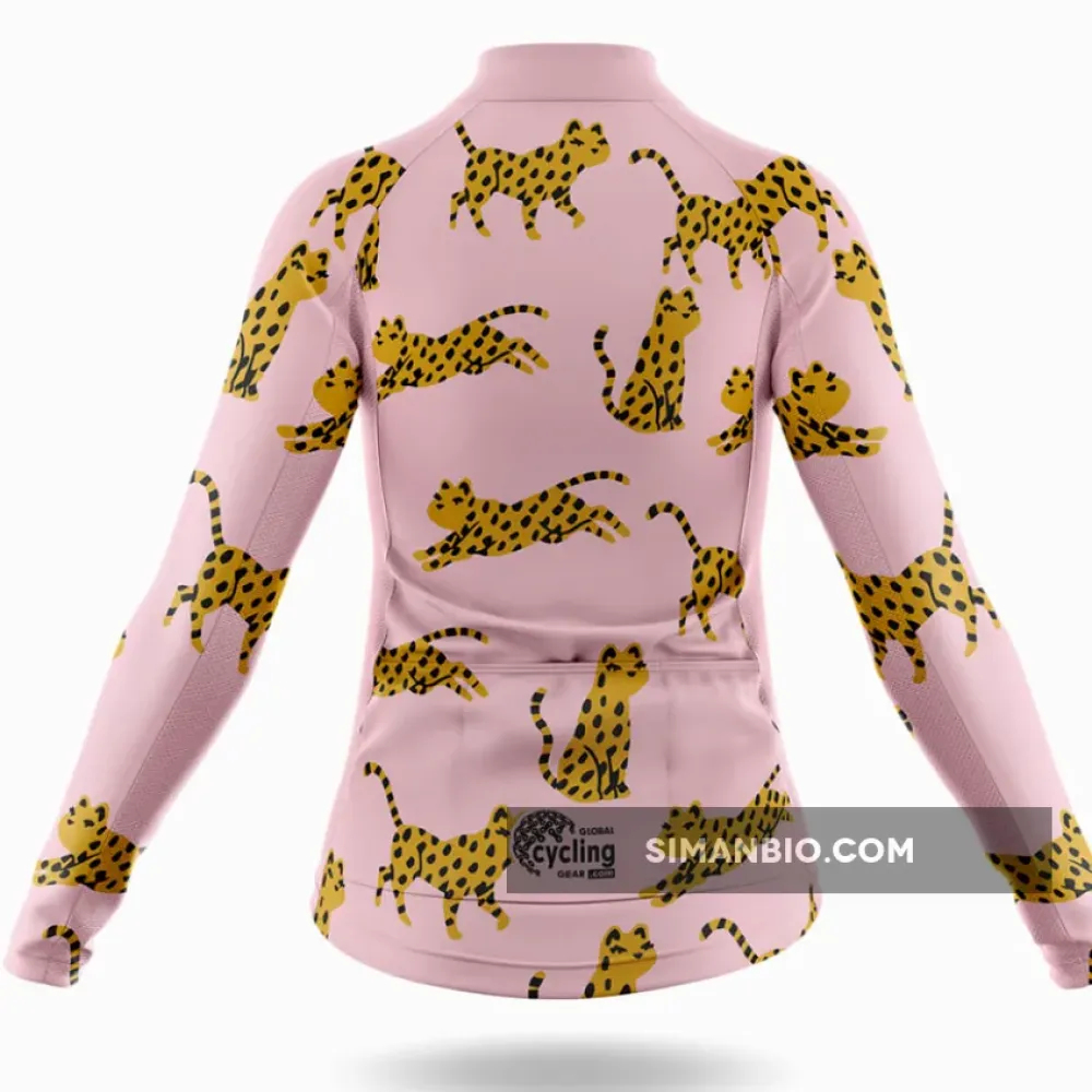 Pink Leopard - Women's Cycling Kit Full Set