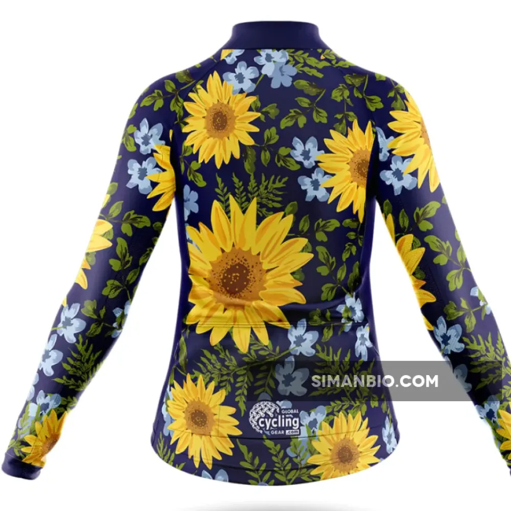Sunflower - Women's Long Sleeve Cycling Jersey