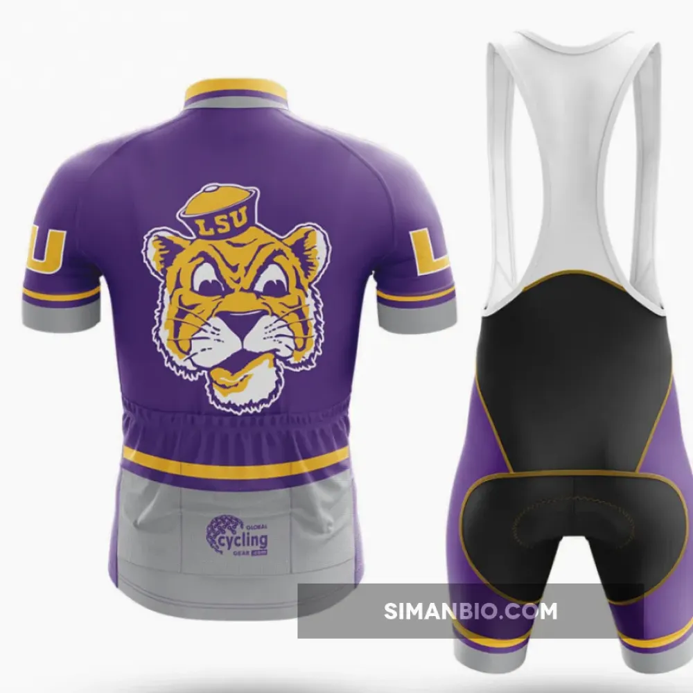 Retro LSU Cycling Kit Full Set