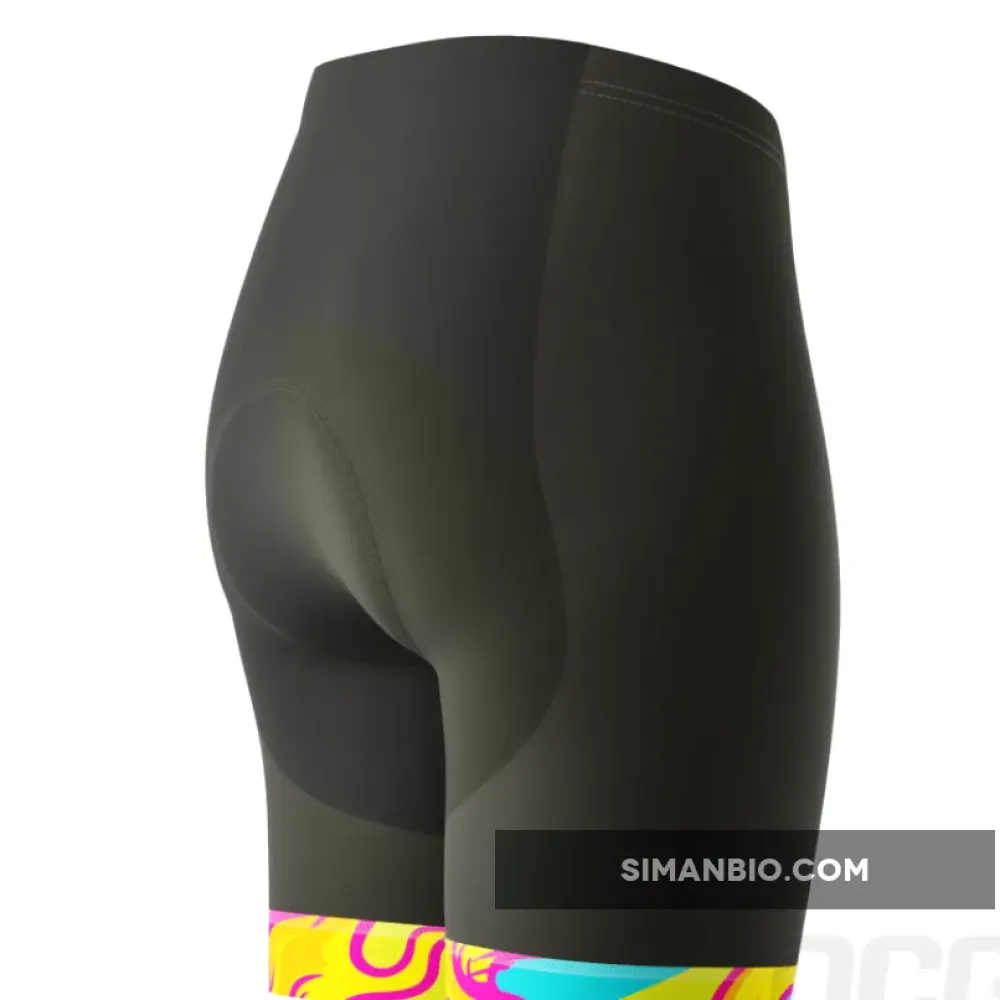 Women's Pedal Pushers Custom Team Design Gel Padded Cycling Shorts