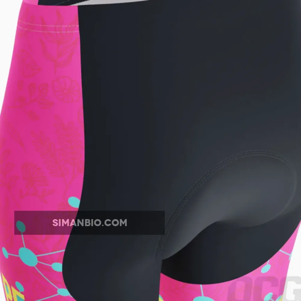 Women's Breast Cancer Faith Hope Love Gel Padded Cycling Shorts