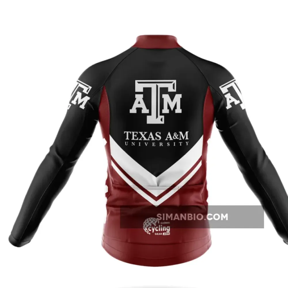Texas A&M Long Sleeve Cycling Jersey Ver.3