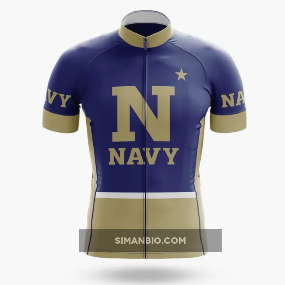 Navy Midshipmen Long Sleeve Cycling Jersey