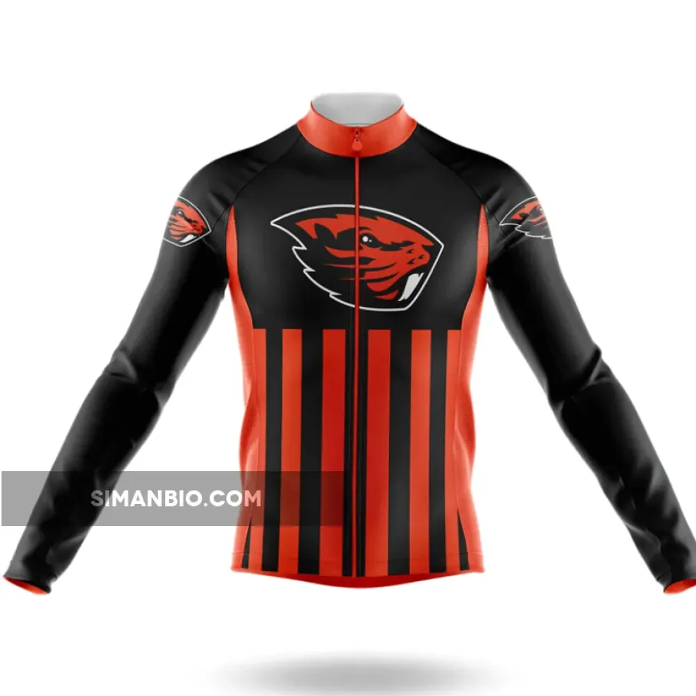 Oregon State University USA Long Sleeve Cycling Jersey