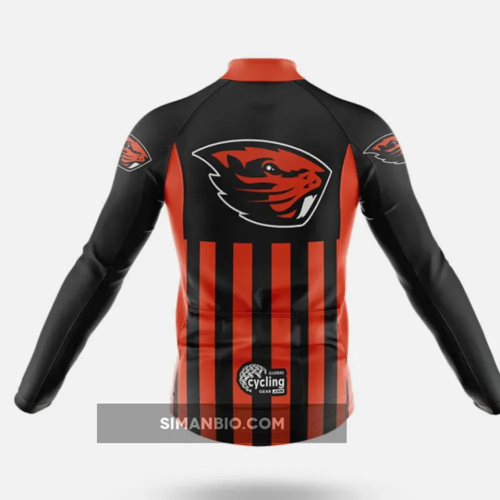 Oregon State University USA Long Sleeve Cycling Jersey