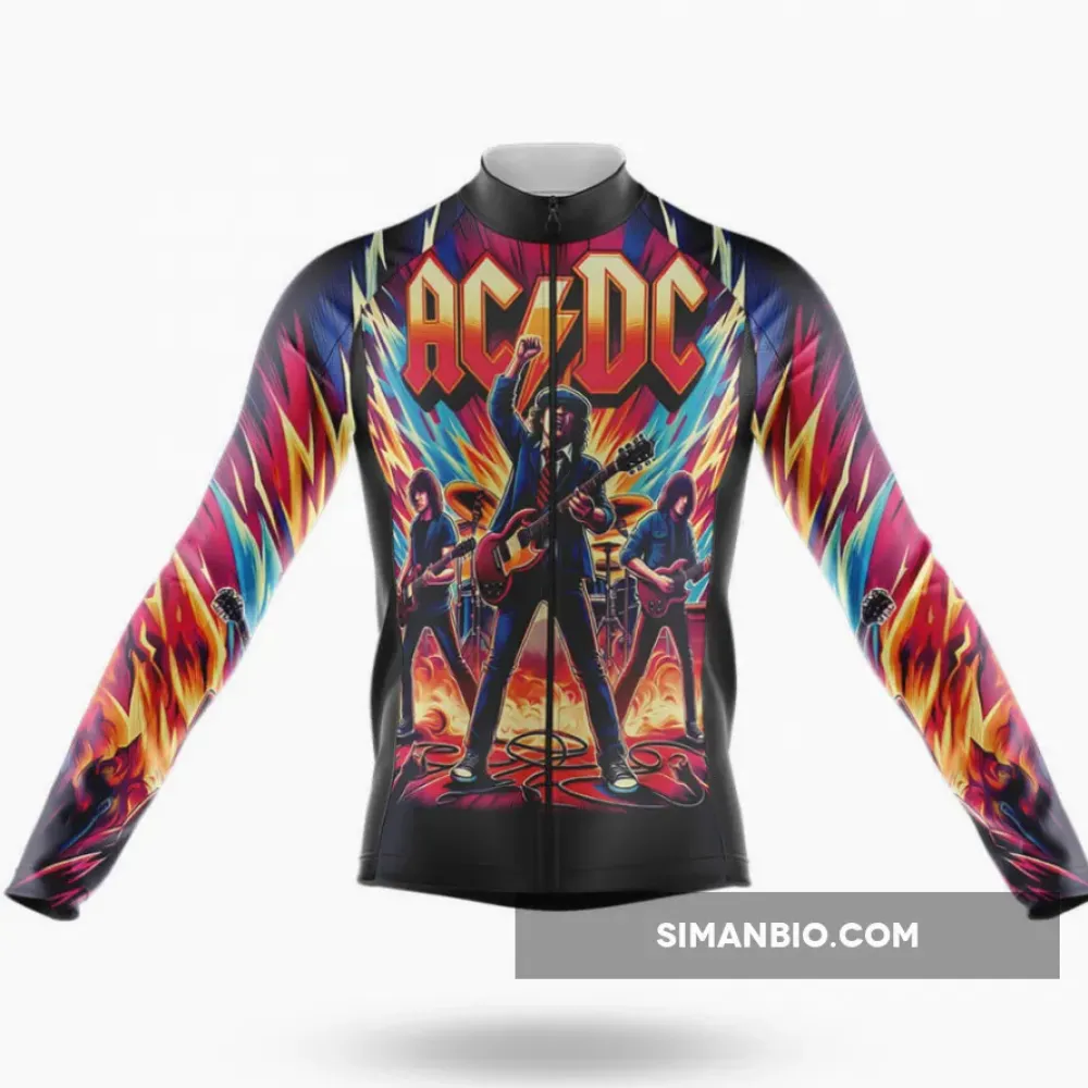 AC DC Long Sleeve Cycling Jersey Only