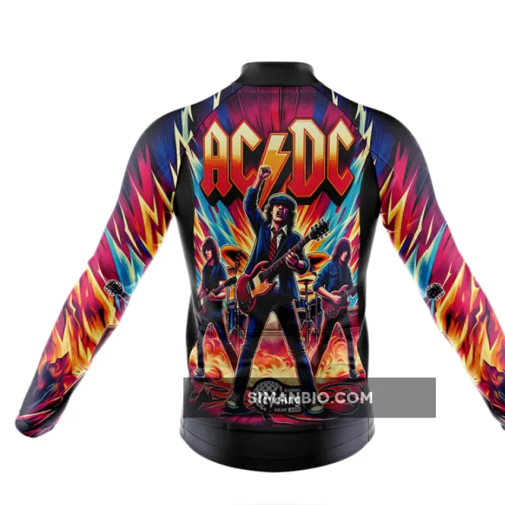 AC DC Long Sleeve Cycling Jersey Only