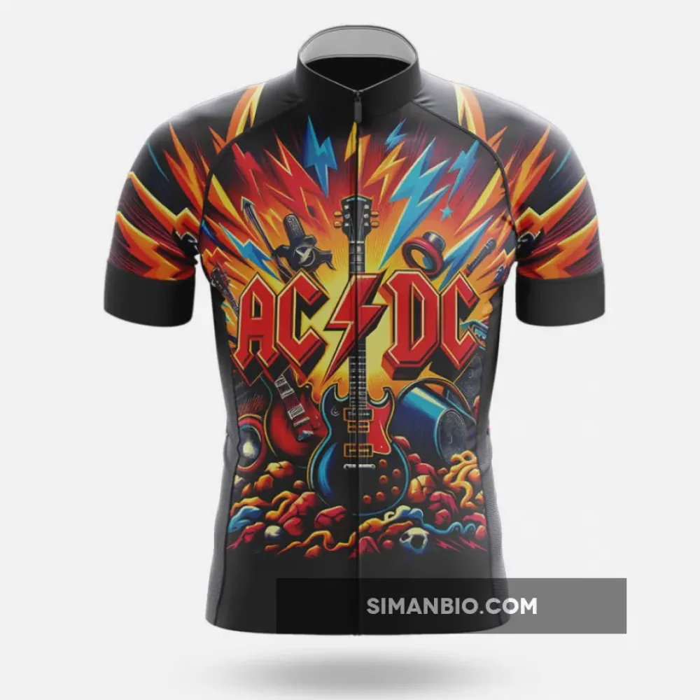 AC DC Cycling Jersey- Long Sleeve Jersey / Ver.2