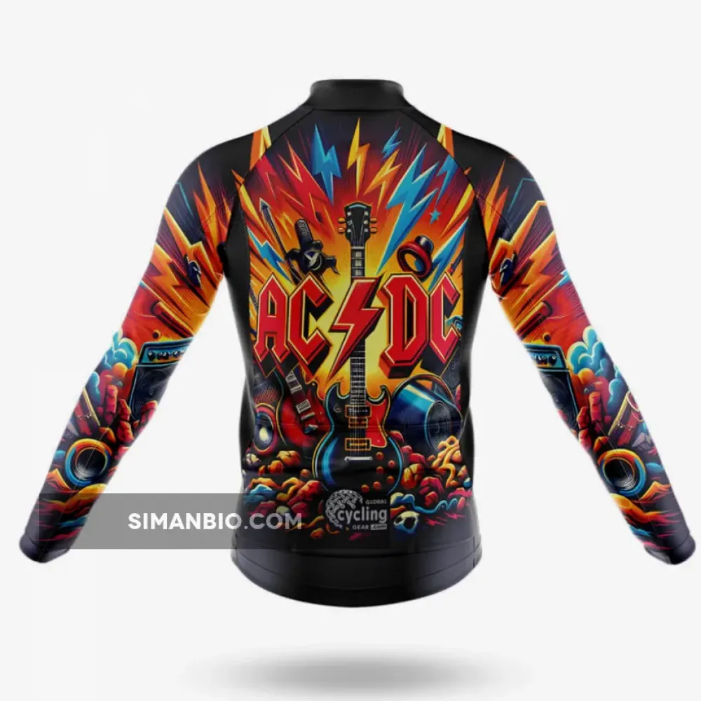 AC DC Cycling Jersey- Long Sleeve Jersey / Ver.2