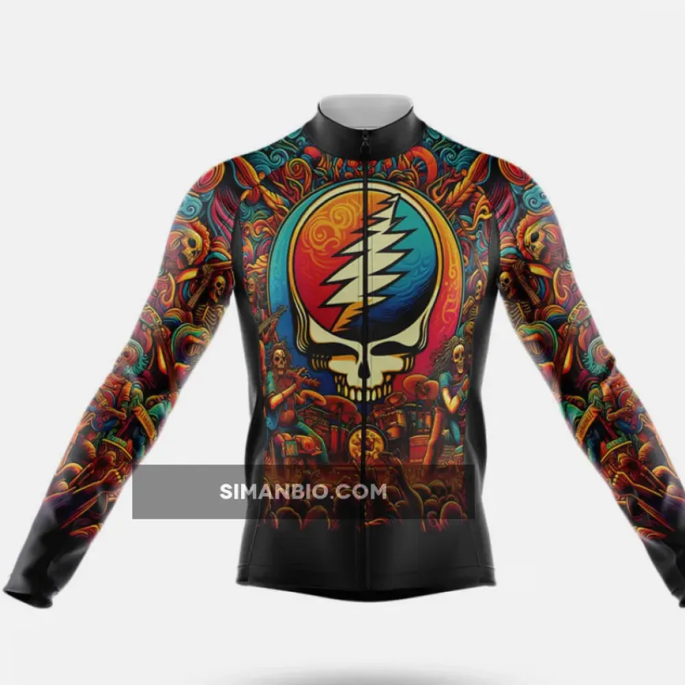 Grateful Dead Cycling Jersey- Long Sleeve Jersey / Ver.2