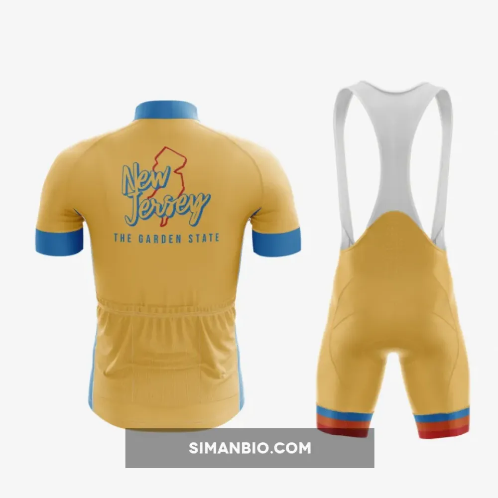 Yellow & Blue Cycling Jersey & Bibs