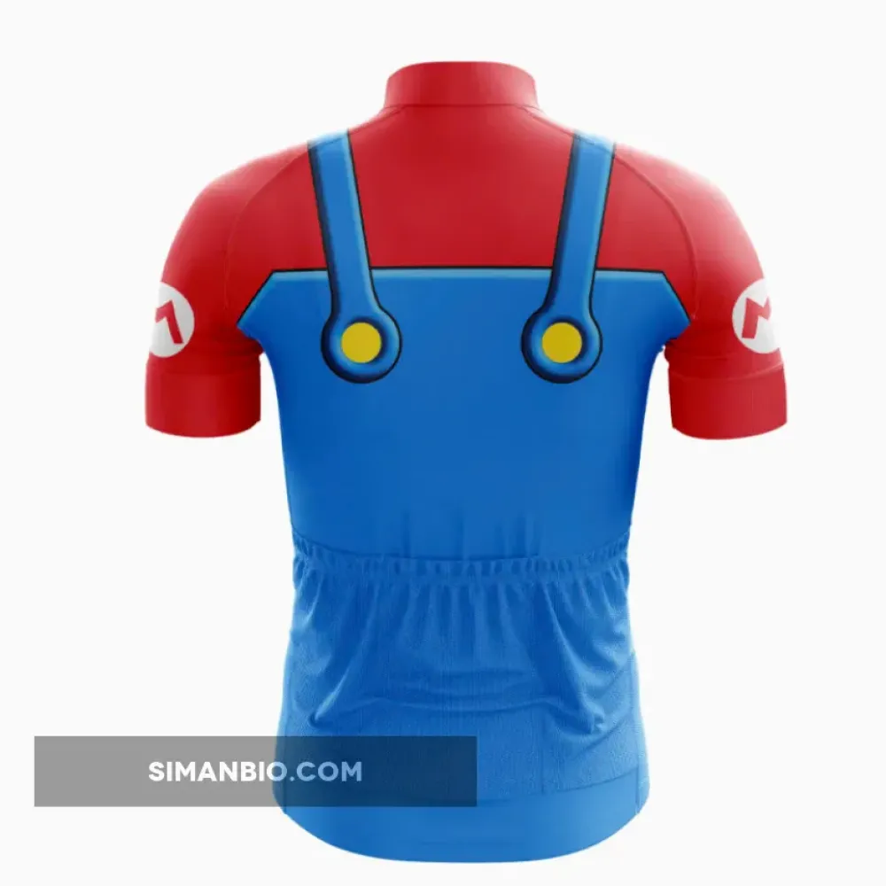 Blue and Red Mario Jersey Cycling Shorts