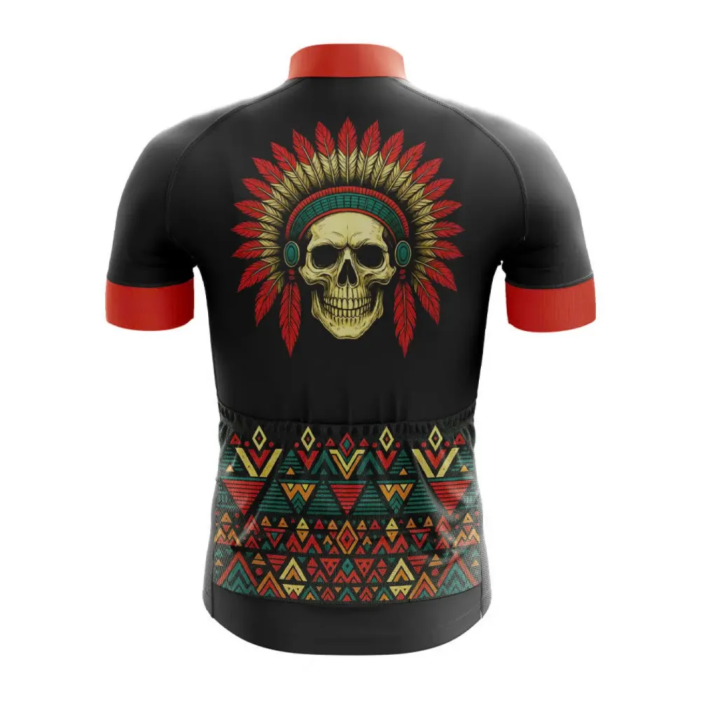 Feathered Skull Crest Cycling Jersey